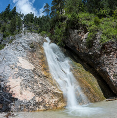 Wasserfall in der Almbachklamm, Berchtesgaden