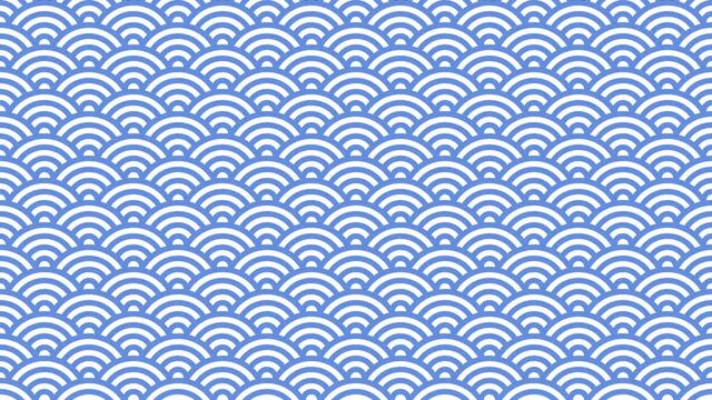 Horizontal moving animation of Qinghai wave (seamless loop)