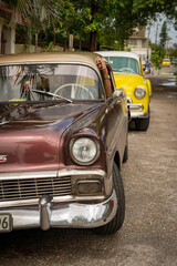 Obraz na płótnie Canvas Classic American cars in Cuba