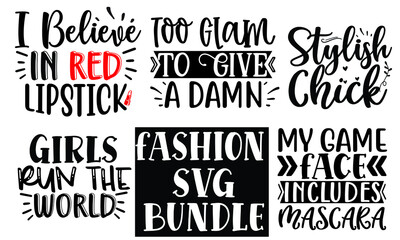 Fashion SVG T shirt Design Bundle