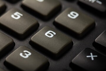 Fototapeta na wymiar Closeup of a Calculator Keypad