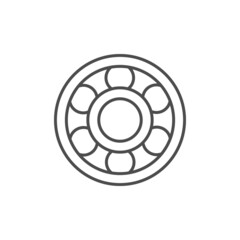 Ball bearing line outline icon