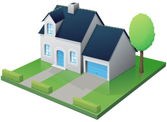 Quality freestone house (cutout)