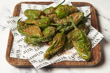 Fried pepper tapas