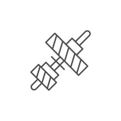 Transmission or gearbox line outline icon