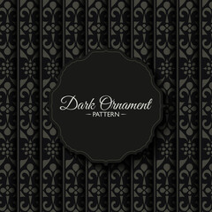 dark ethnic seamless pattern template