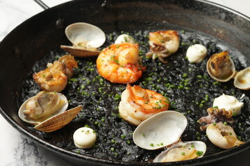 squid ink Paella