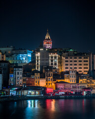 Obraz premium Galata Tower, Istanbul, Turkey