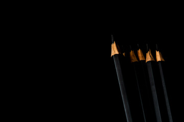 Bundle of Black Pencils.