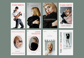 Editable Fashion Layouts for Social Media