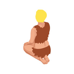 Prehistoric Woman Icon