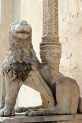 The Lion Gate of st James Cathedral, Sibenik