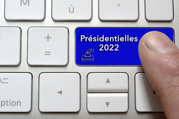 Touche d'ordinateur présidentielles 2022