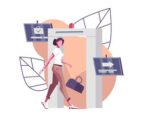 People Scanner Flat Composition