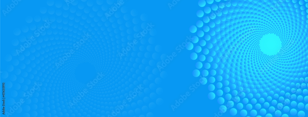 Wall mural geometric abstract blue background template with golden ratio elements. website header or banner des