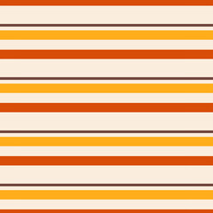 Seamless pattern and stripes of orange yellow and brown color is ideal for wall decoration, interior poster design, vector illustration. 