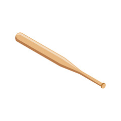 Baseball Bat Isometric Composition
