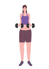 girl lifting weight