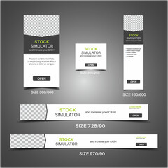 web banner ad design. Multipurpose Web Banner Design Bundle. vector design.