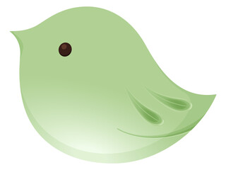 和菓子のイラスト_ねりきり_鶯
