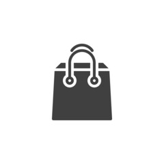 Shopping bag vector icon