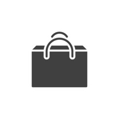 Paper bag vector icon
