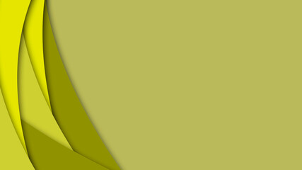 Abstract yellow curve layers background
