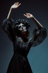 graceful sugar skull girl