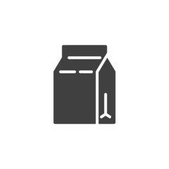 Paper package vector icon