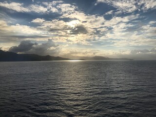 Fototapeta premium Clouds over the Sea