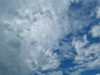blue sky with white clouds. weather forecast. 