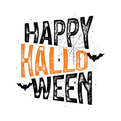 Happy Halloween Text Banner, Halloween Background, Halloween Party Background, Printable Halloween Decoration, Vector Illustration Background