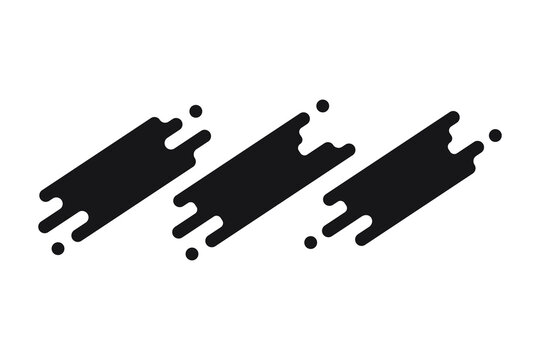 Set of rectangular shape vector backgrounds