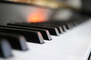 Piano keys perspective