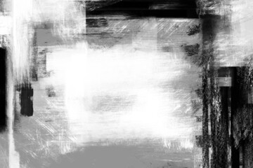 Background in Grunge style. Black and white abstract basis backdrop