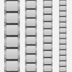 Fototapeta premium Old film movie timer countdown, cinema strip.