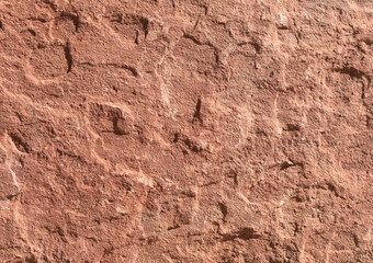 background and texture of red granite rock