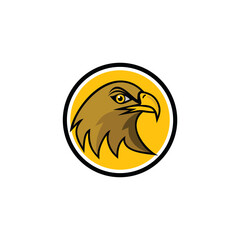 Eagle Illustration Vector Template. Suitable for Creative Industry, Multimedia, entertainment, Educations, Shop, and any related business.