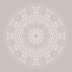 Mandala. Ethnicity round ornament. Ethnic style. Elements for invitation card. Oriental circular pattern, lace background. Cards,brochures,covers. Arabic,Islamic,asian,indian native african motifs.