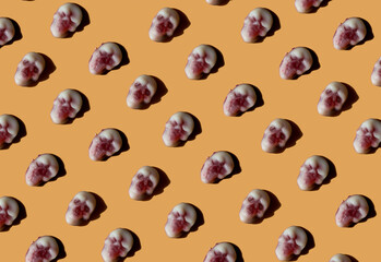 Halloween background, holiday background beige color 