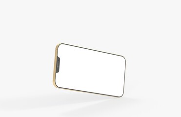 realistic smartphone template mockup for user experience presentation. Stylish concept design for websites, applications and landing pages.