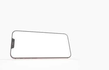 realistic smartphone template mockup for user experience presentation. Stylish concept design for websites, applications and landing pages.