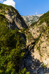 river with waterfall in the mountains