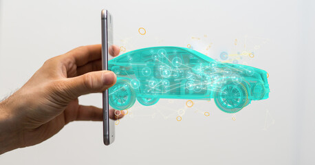 autonomous online car sharing service controlled