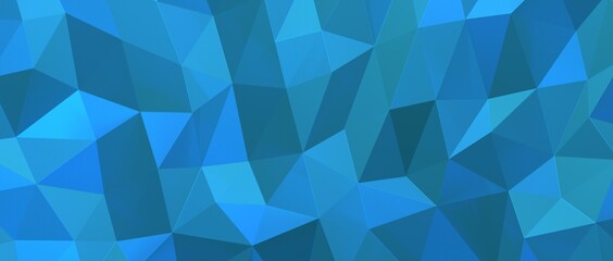 Fototapeta premium Abstract dark blue low poly background