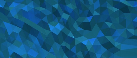 Abstract dark blue low poly background