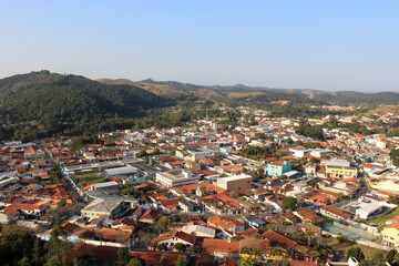 Fototapeta na wymiar Panoramic View from Guararema at belvedere named Prefeito Gerbásio Marcelino.