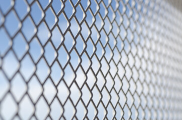 close up of a metal mesh