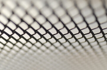 close up of a metal mesh
