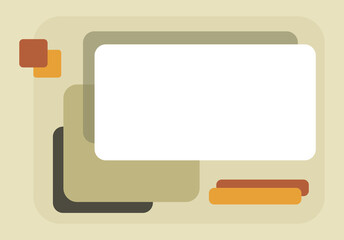 Universal templates in retro style for invitations and cards. Free space for text. Vector illustration